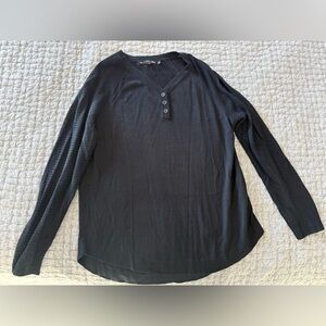 rag & bone Black Long Sleeve Top